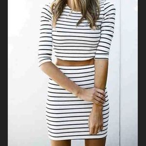 TOBI Black & White Stripe